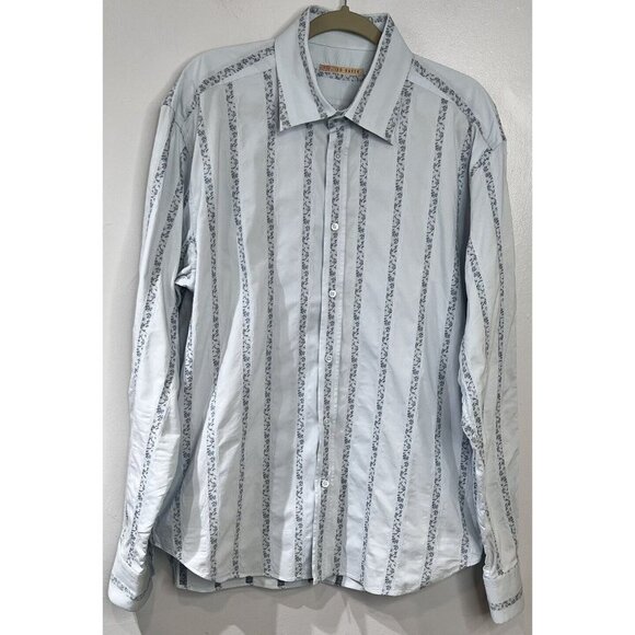 Ted Baker Other - Ted Baker Slim Fit Mens Button Up Shirt Cotton Blend Size 6 2XL Blue Floral